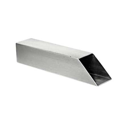 Chamfered Mini Scupper - Stainless Steel - 2.5 X 2.5 X 12 - Open Back
